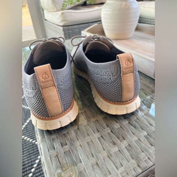 Cole Haan Men's Zero Grand Gray Knit Oxfords Size 10. ZeroGrand - Picture 4 of 11